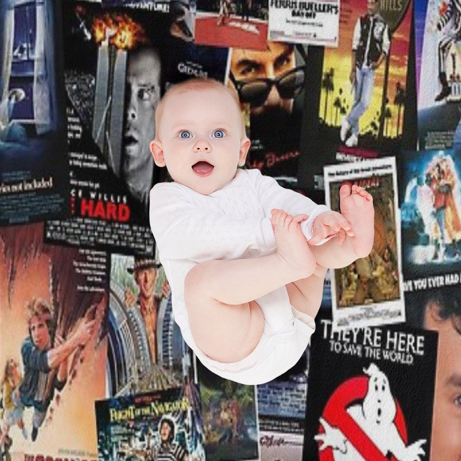 1980s Movie Posters Throw Blanket