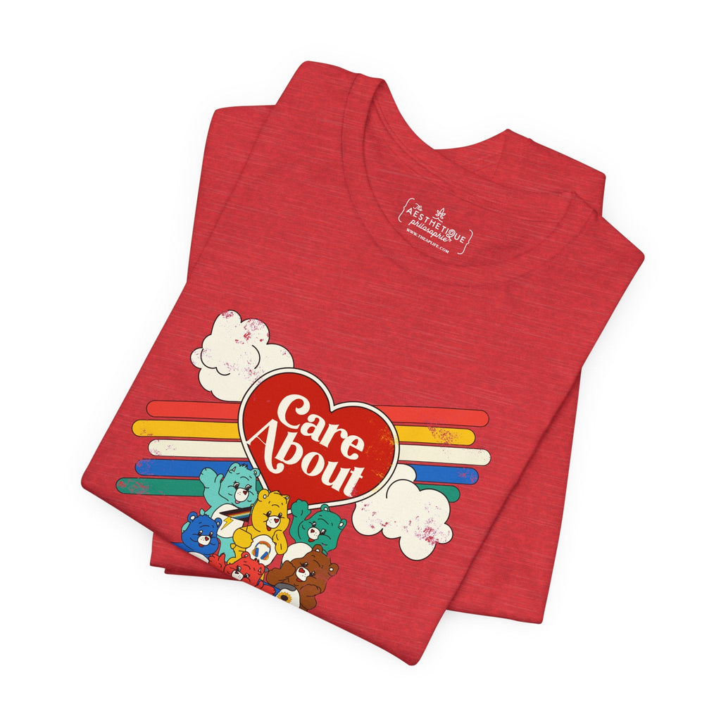 Care About Disability Rights - Retro 80s Vibe - Unisex Jersey Short Sleeve Tee