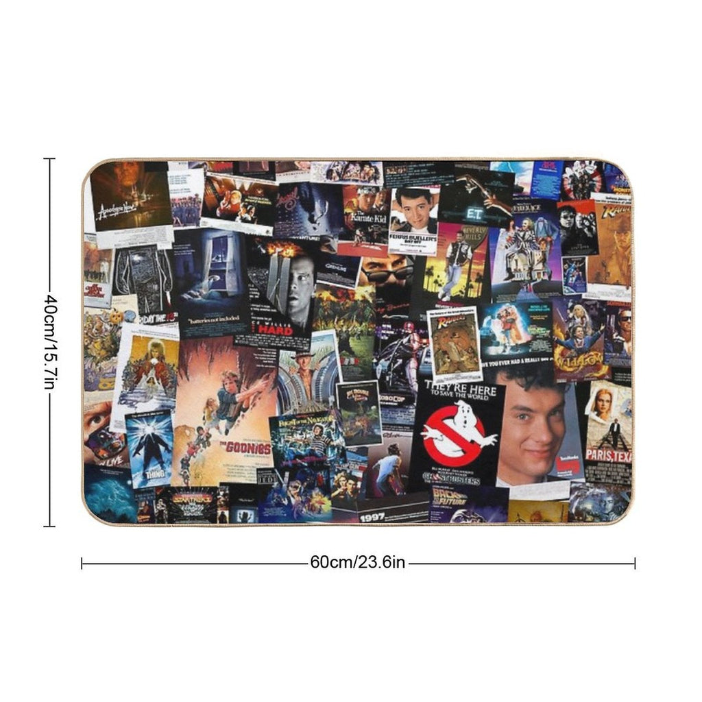 1980s Movie Posters Bath Mat