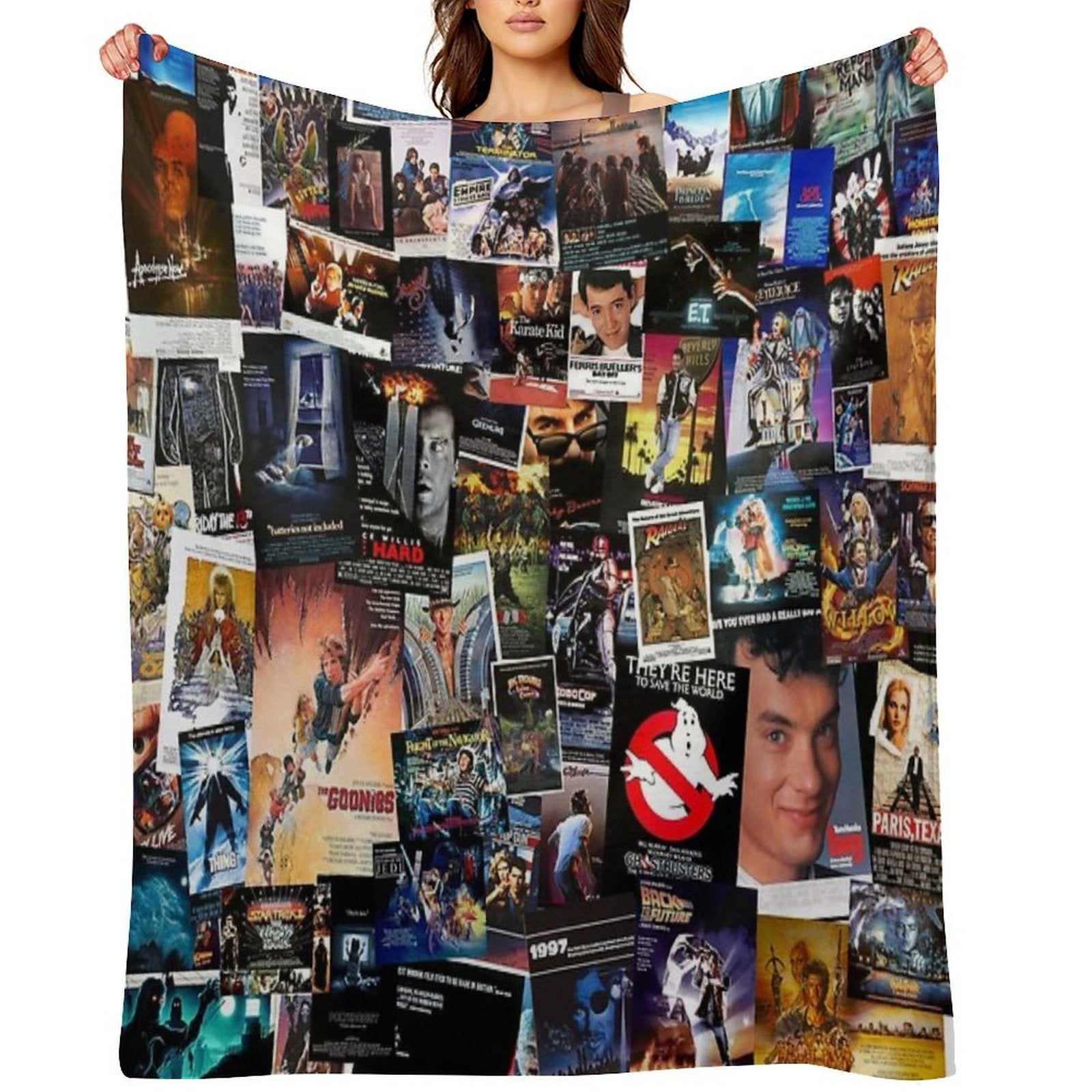 1980s Movie Posters Throw Blanket