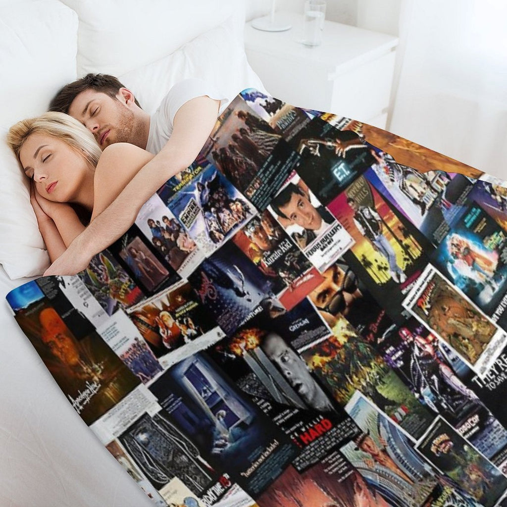 1980s Movie Posters Throw Blanket
