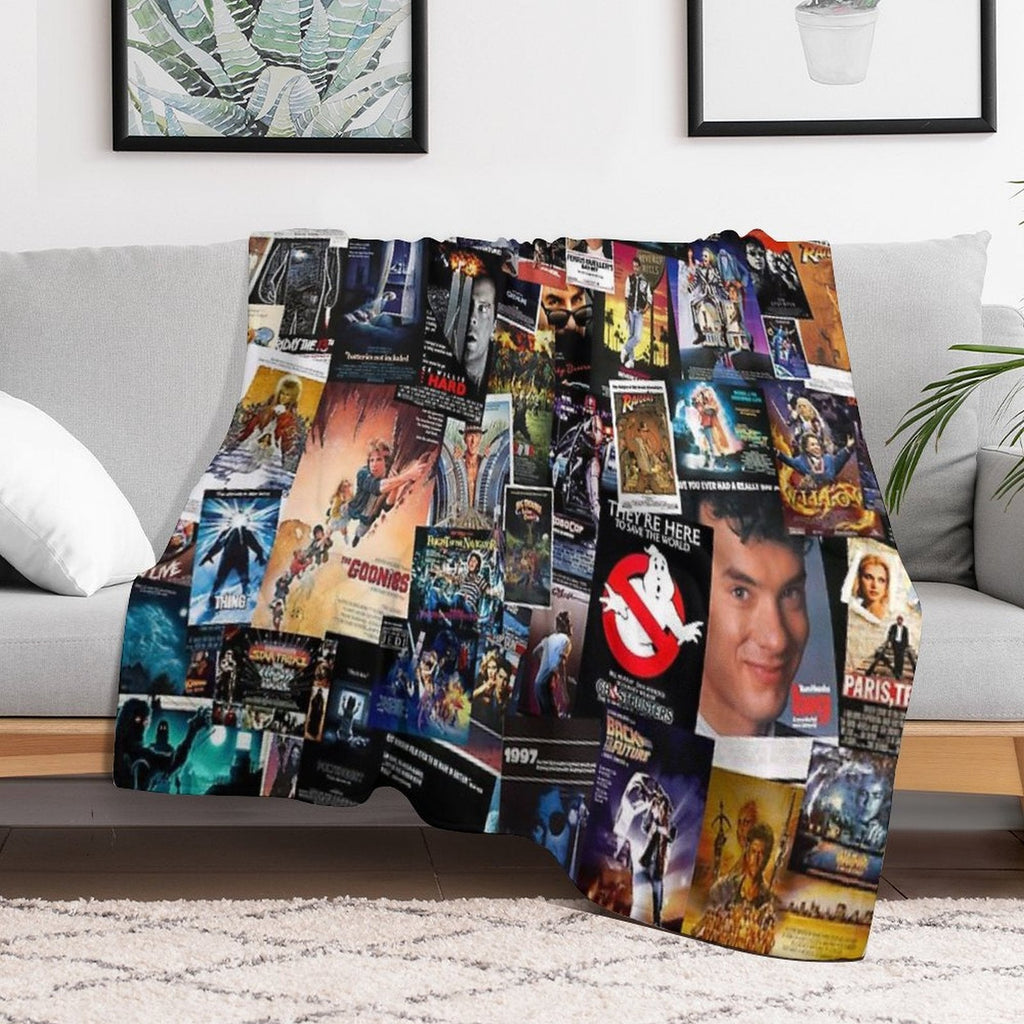 1980s Movie Posters Throw Blanket