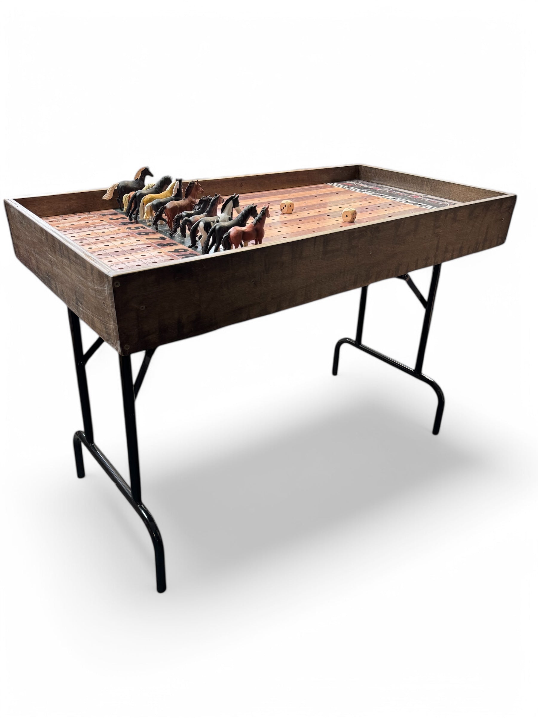 Jumbo Horse Game with Stained Rails