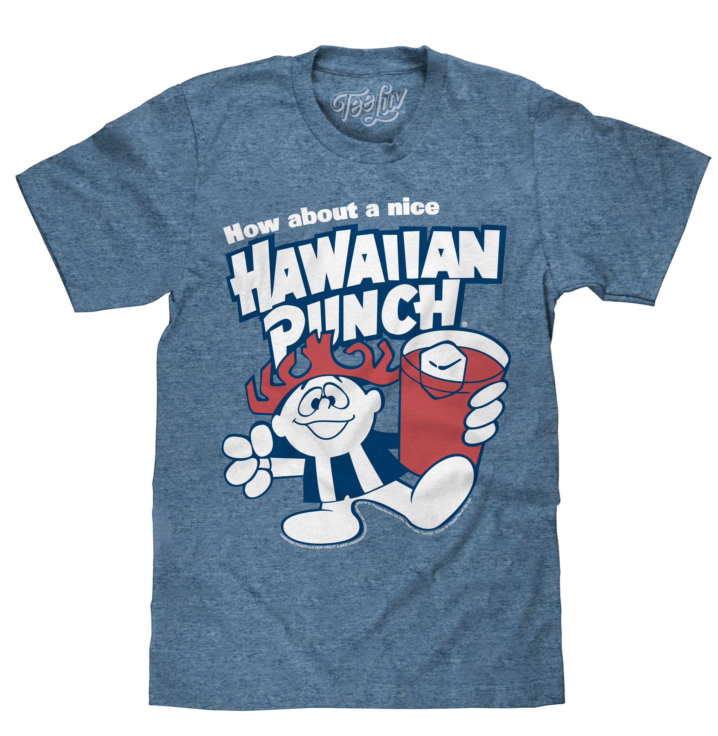 How About a Nice Hawaiian Punch Retro Punchy T-Shirt - Cabo Blue