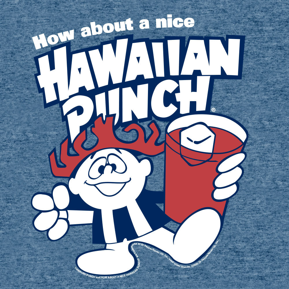 How About a Nice Hawaiian Punch Retro Punchy T-Shirt - Cabo Blue