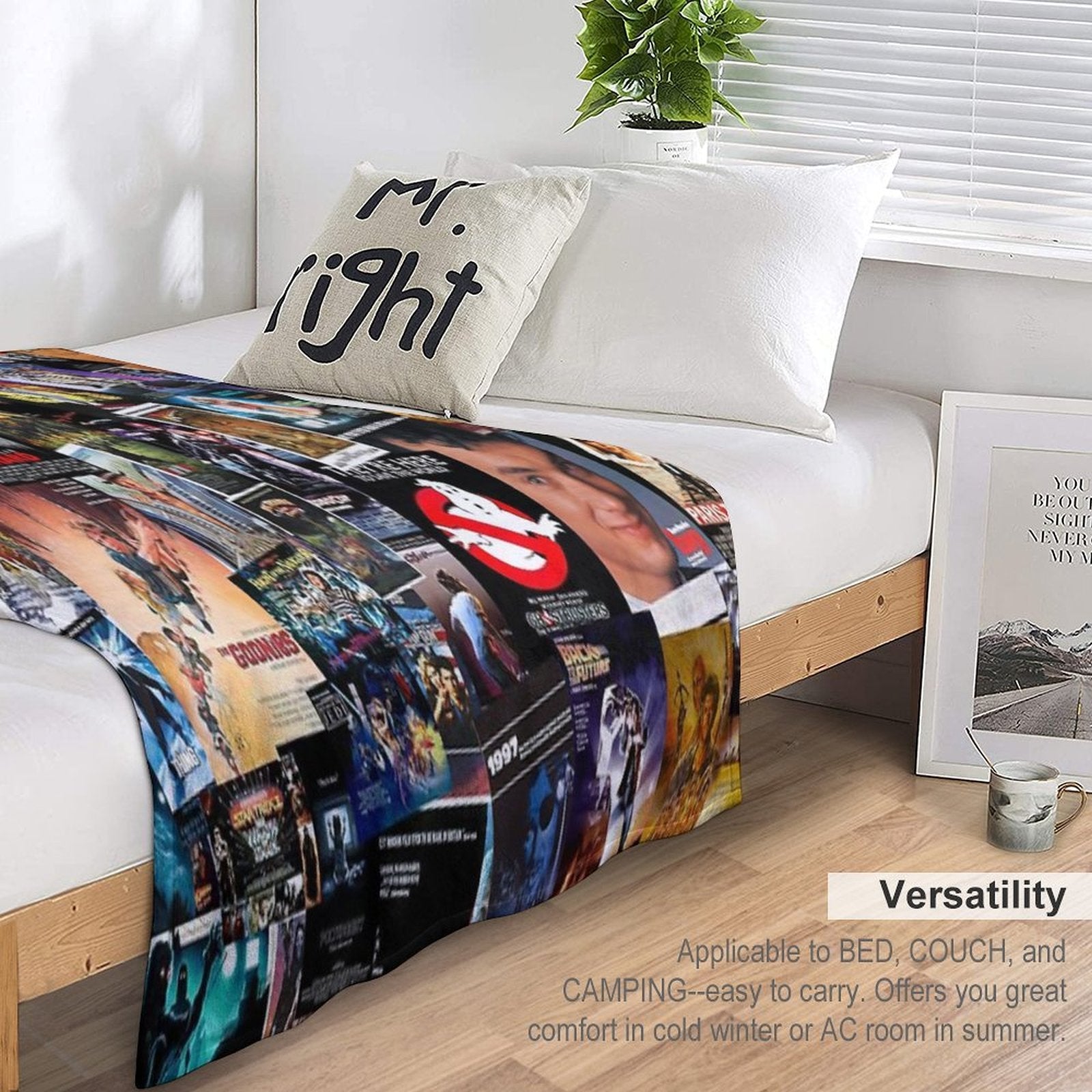 1980s Movie Posters Throw Blanket