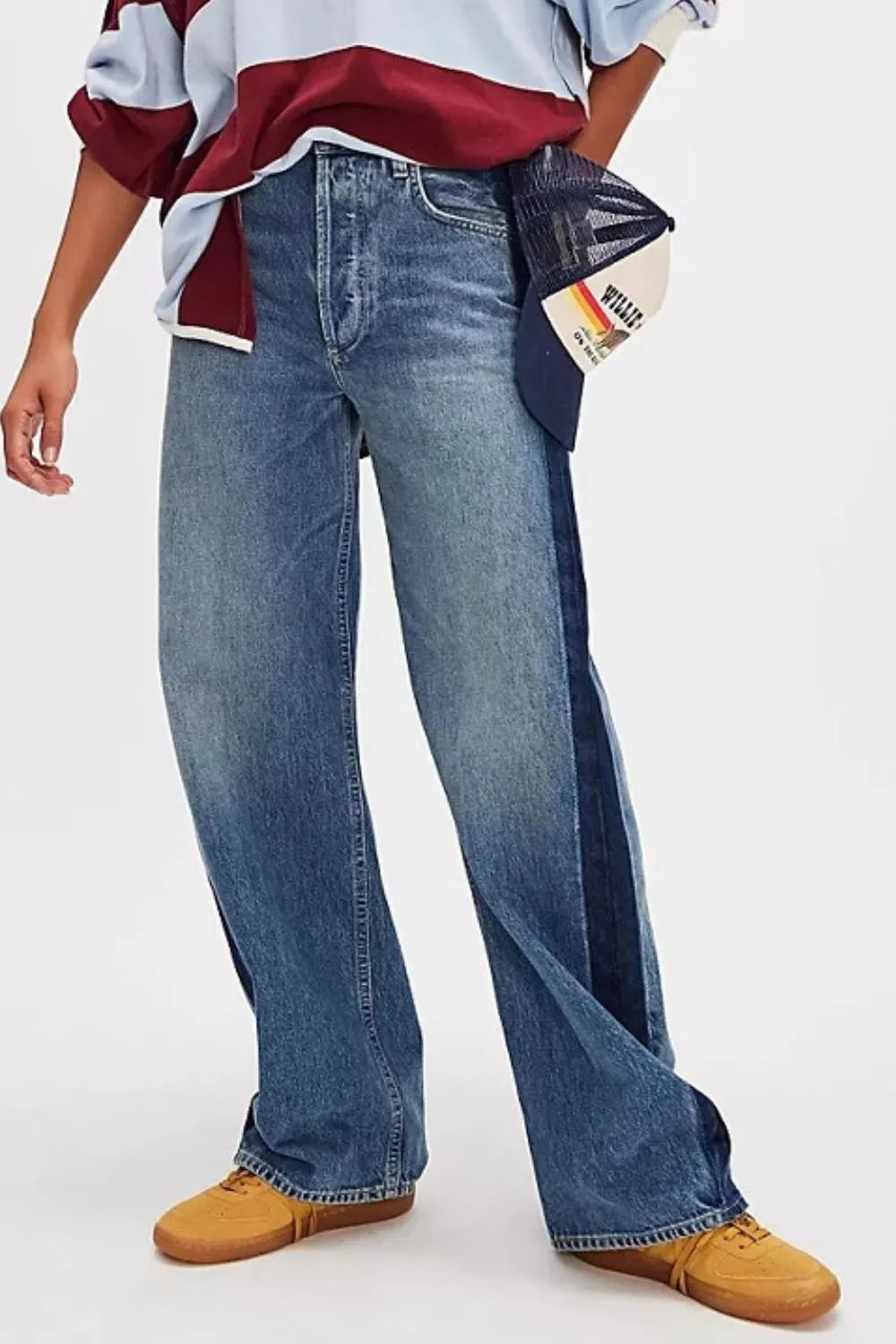 Baggy Jeans with Pockets - Japanese Denim