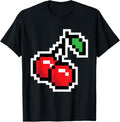 Pixel Cherries 80s Video Game Halloween Costume Easy Group T-Shirt