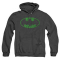 Batman St. Patrick'S Day Shamrock Logo Heather Mens Hoodie Black Officially Licensed