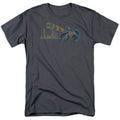 DC Comics Gotham Retro Mens T Shirt Charcoal Officially Licensed