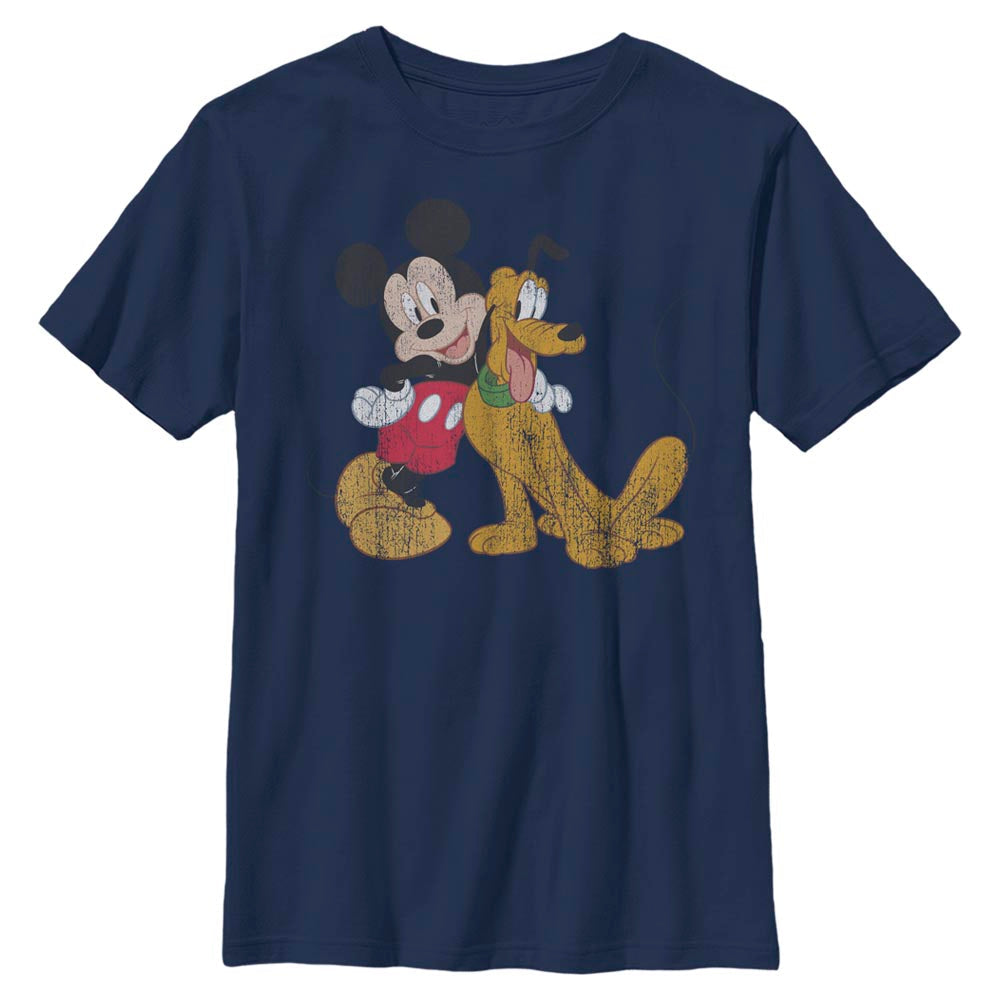 Disney Mickey and Pluto Boys Kids T Shirt