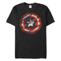 Marvel Flag Shield Mens T Shirt