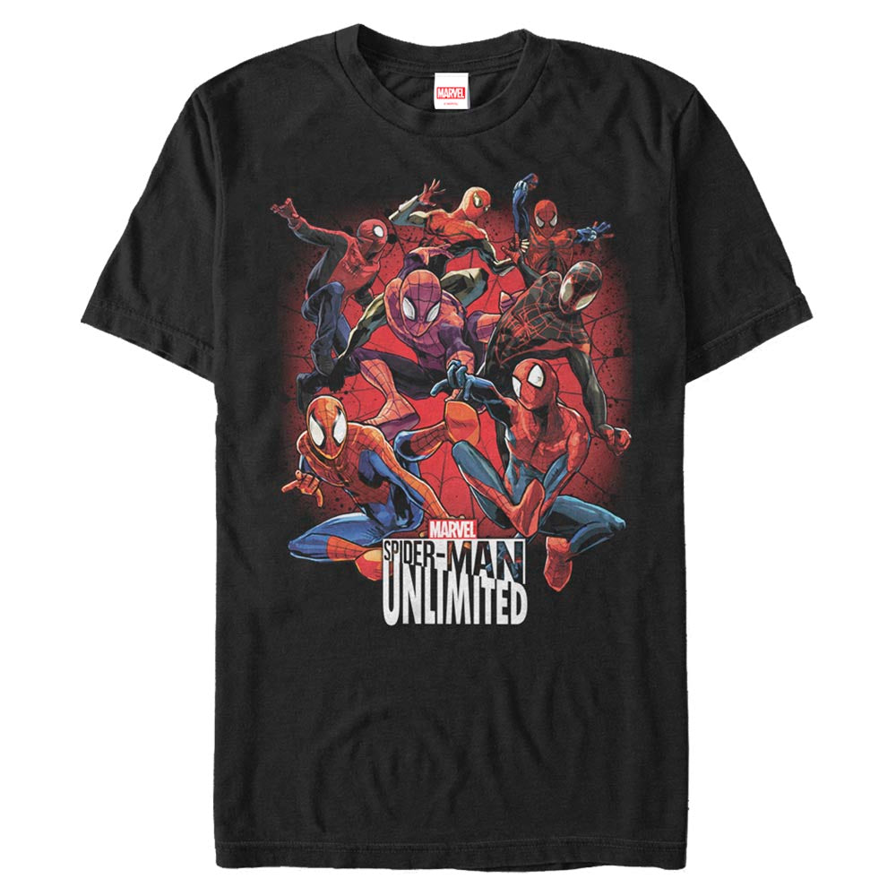 Marvel Spider-Man Unlimited Versions Mens T Shirt