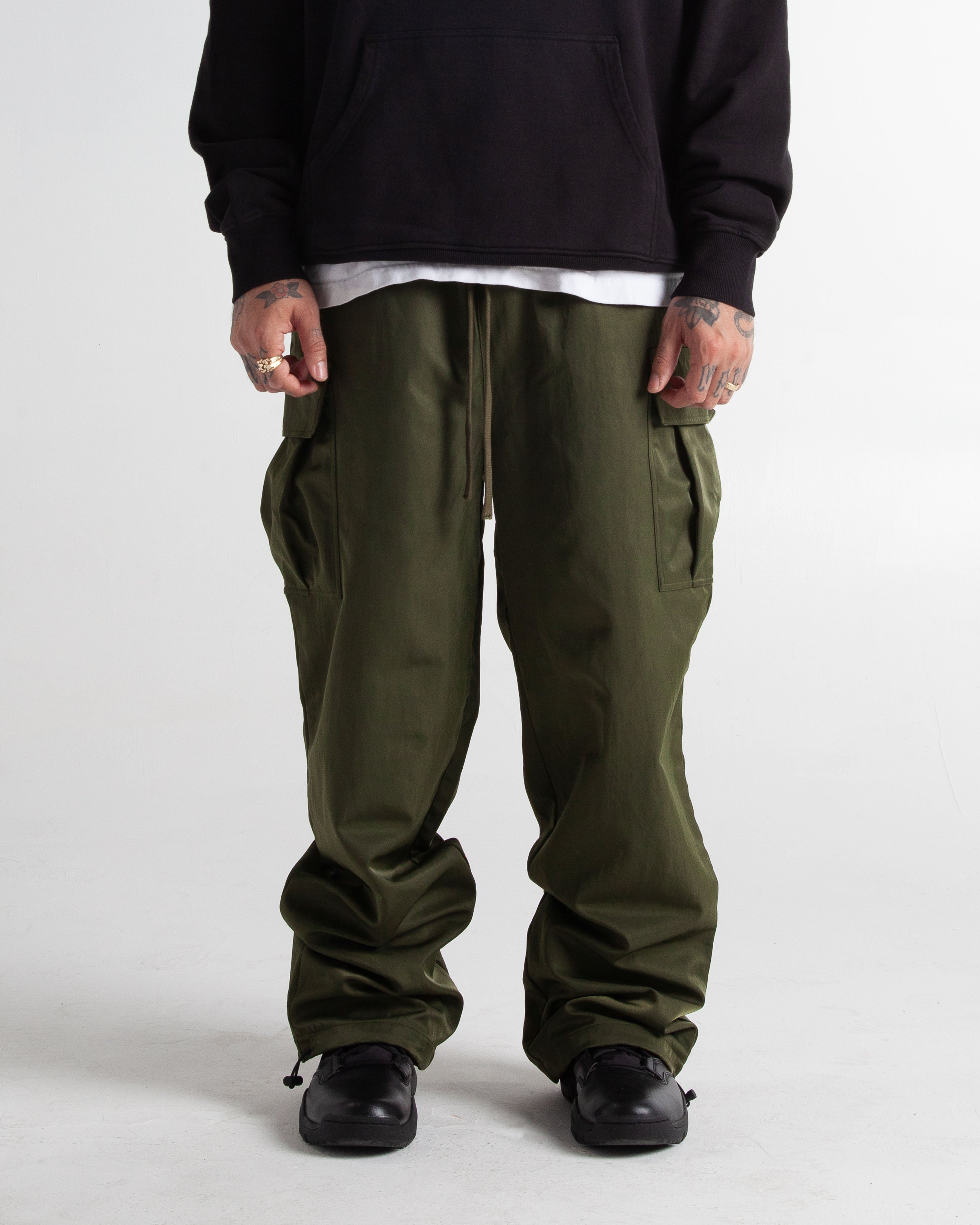 Nylon Cargo Pants