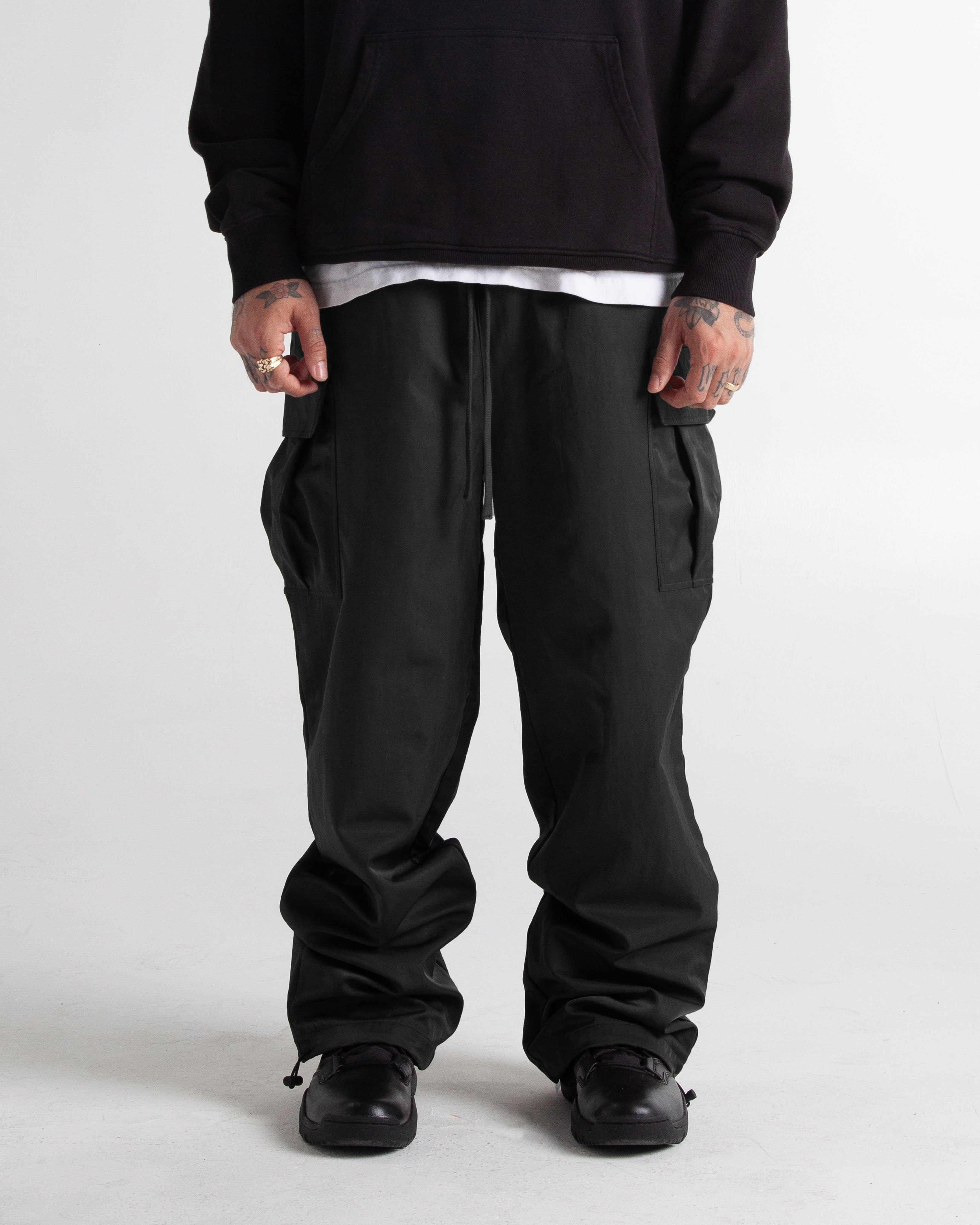 Nylon Cargo Pants