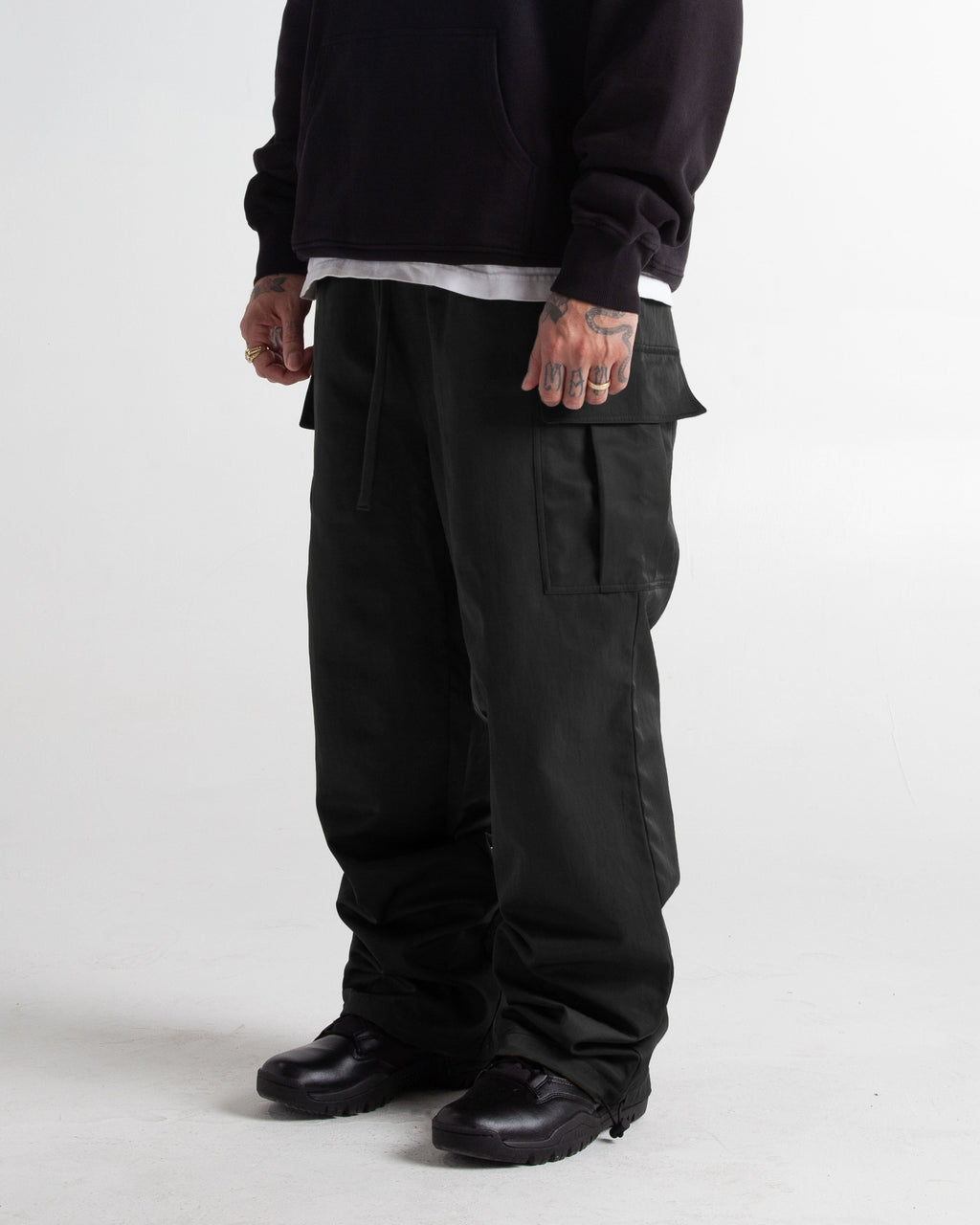 Nylon Cargo Pants