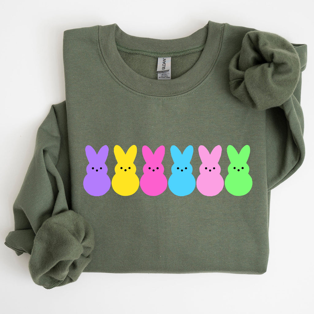 Retro Peeps, Easter Candy, Rabbit, Bunny Sweatshirt