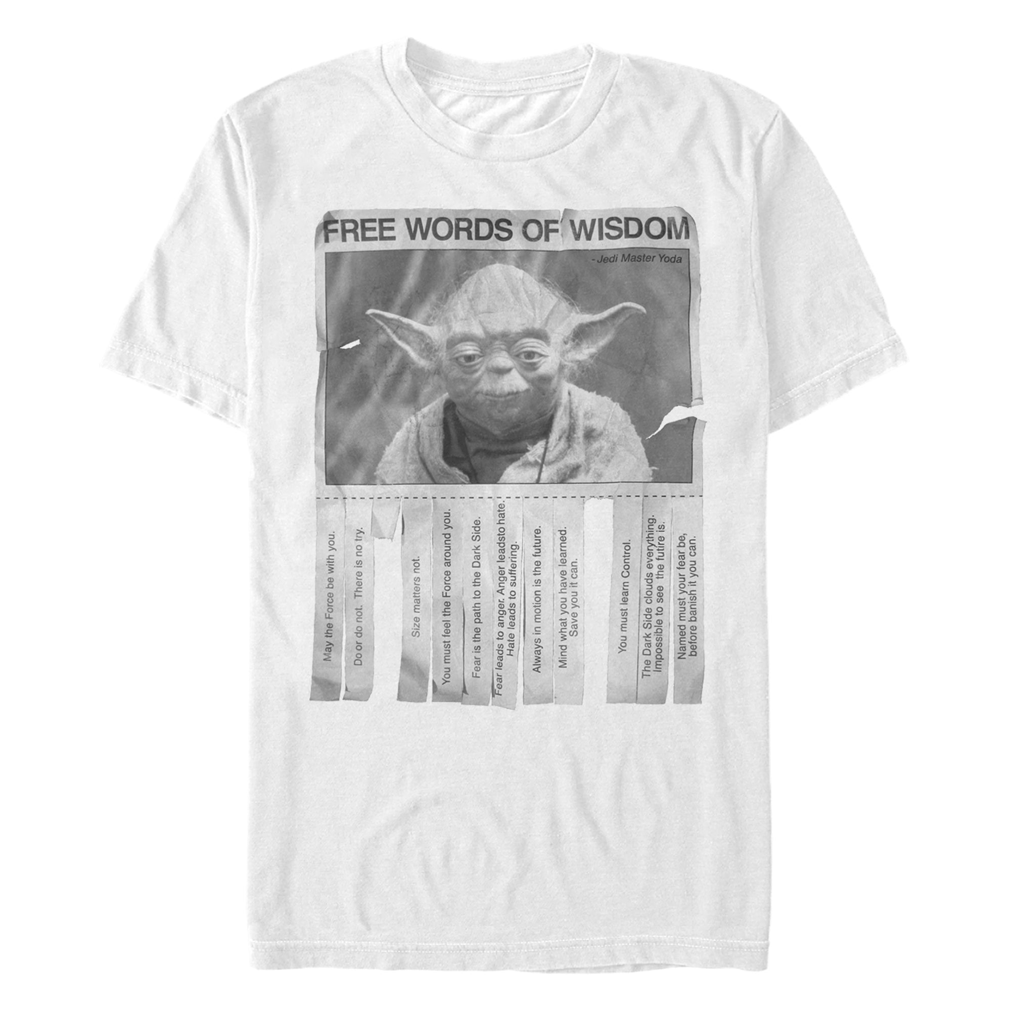Star Wars Words of Wisdom Mens T Shirt