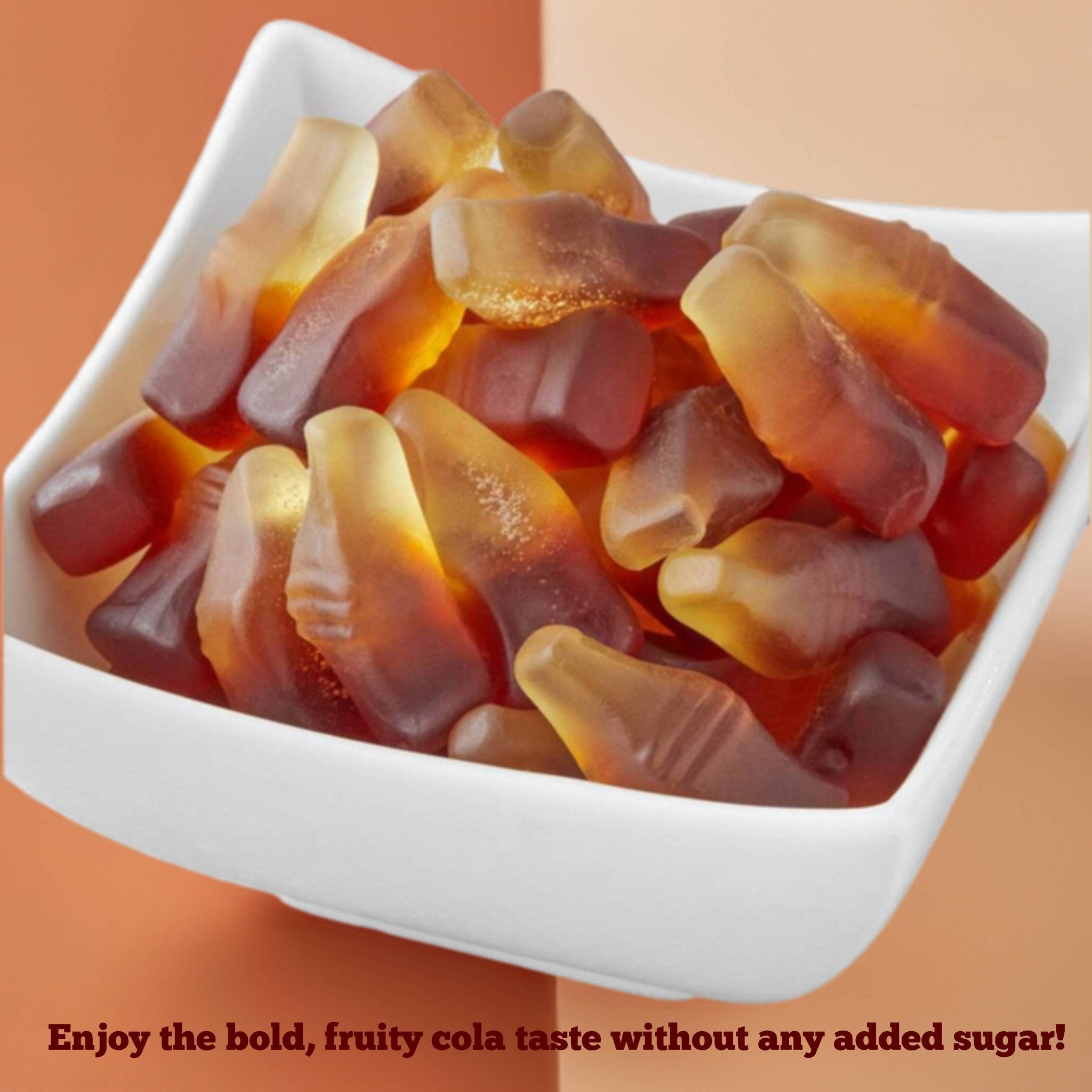 Andy Anand Sugar Free Cola Gummies - Chewy, Fruity, Gluten Free Candy Made in Europe, Snacking, Perfect for Parties | Perfect for Chocolate Lovers, Movie Nights and Everyday Indulgence (38 Pcs 7 Oz)