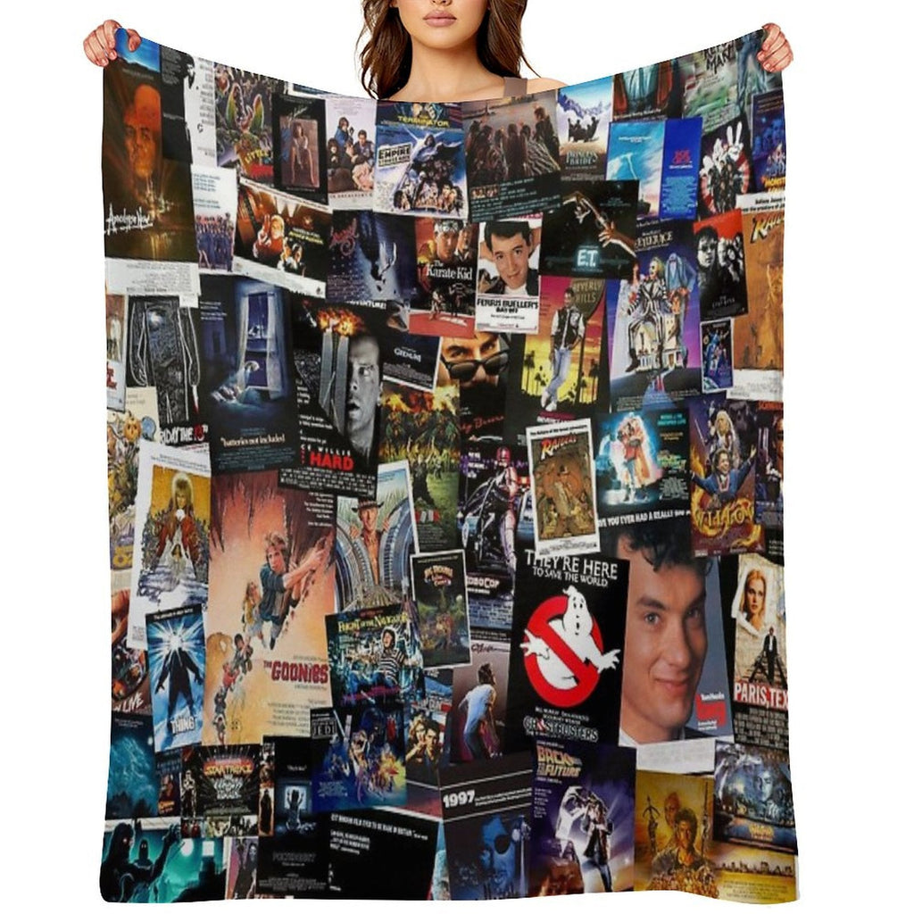 1980s Movie Posters Throw Blanket