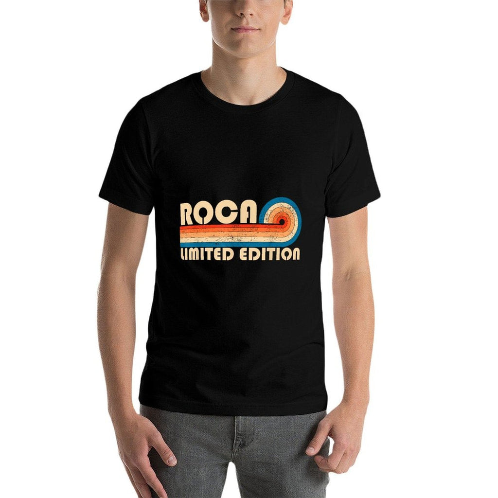 ROCA Surname Retro Vintage 80s 90s Birthday Reunion  Oversized Silhouette T-Shirt