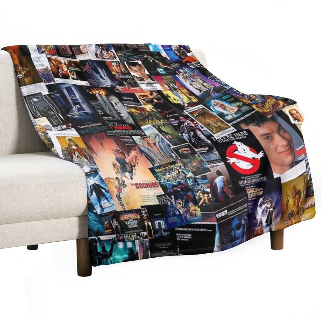 1980s Movie Posters Throw Blanket