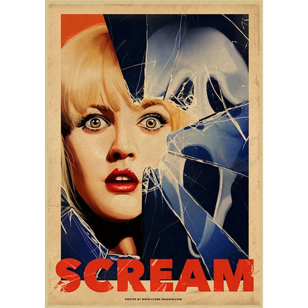 DecorBites™ Horror Movie Retro Poster Wall Art