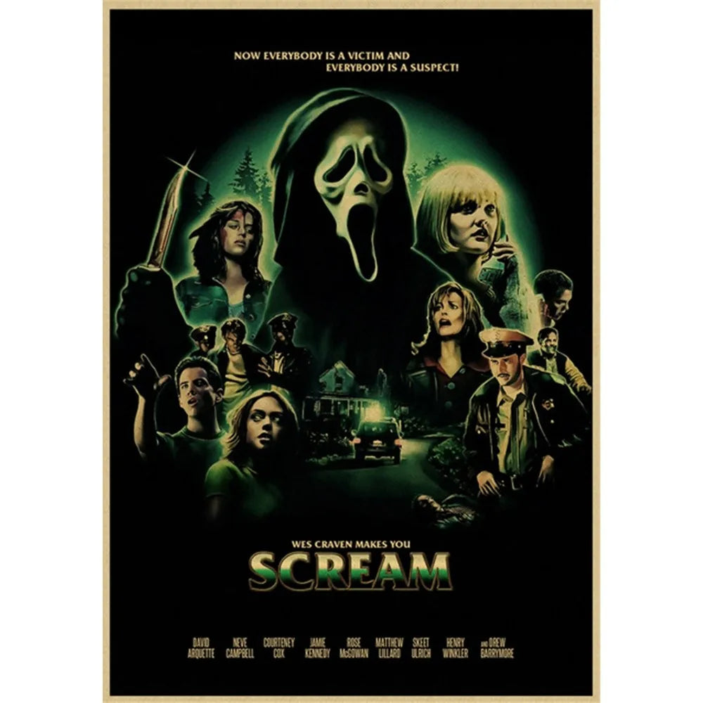 DecorBites™ Horror Movie Retro Poster Wall Art