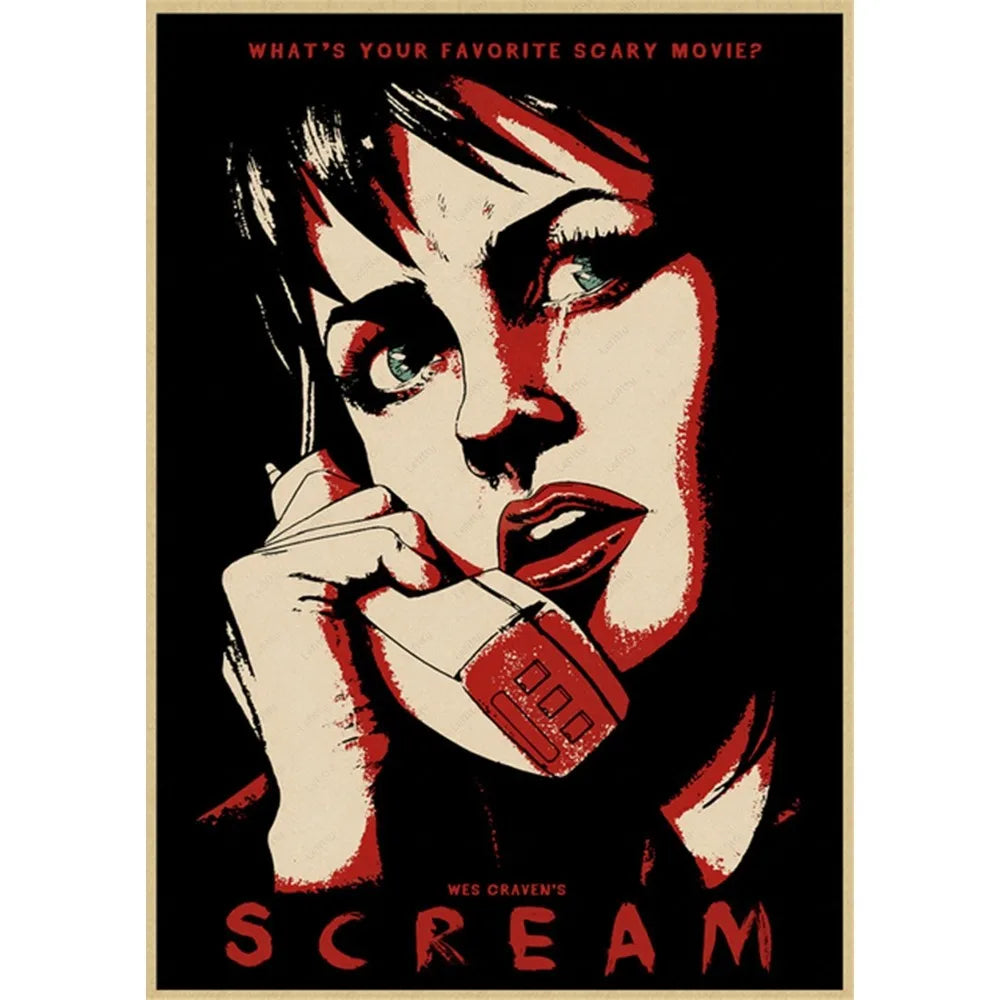 DecorBites™ Horror Movie Retro Poster Wall Art