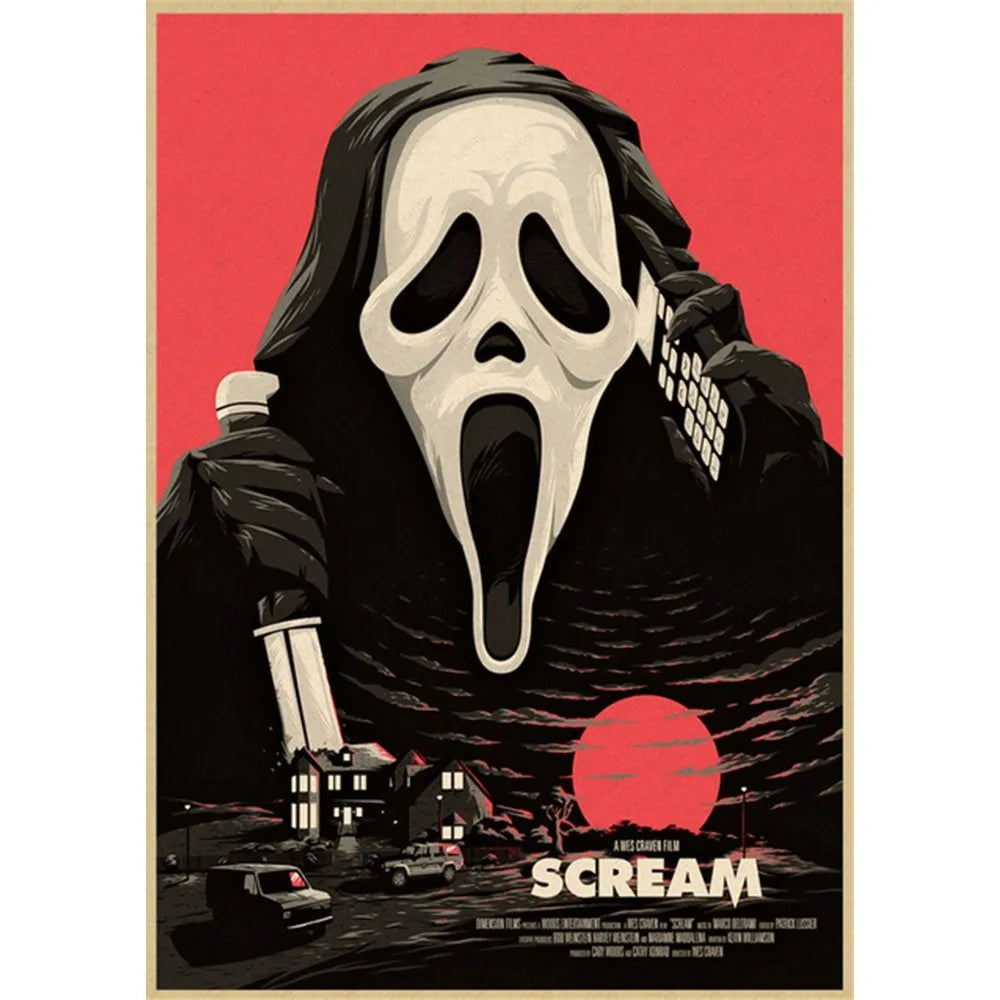 DecorBites™ Horror Movie Retro Poster Wall Art