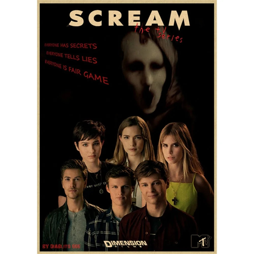 DecorBites™ Horror Movie Retro Poster Wall Art