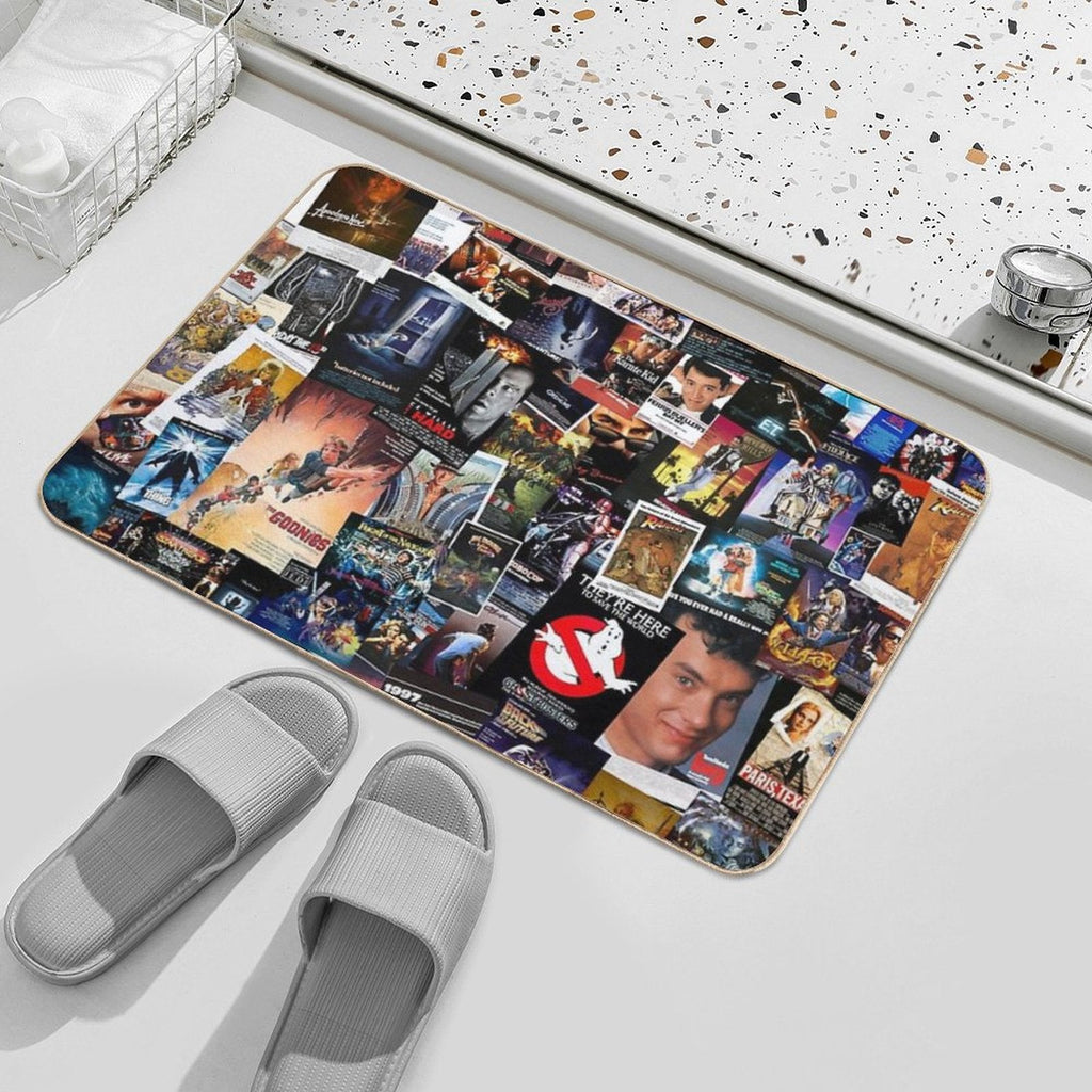 1980s Movie Posters Bath Mat