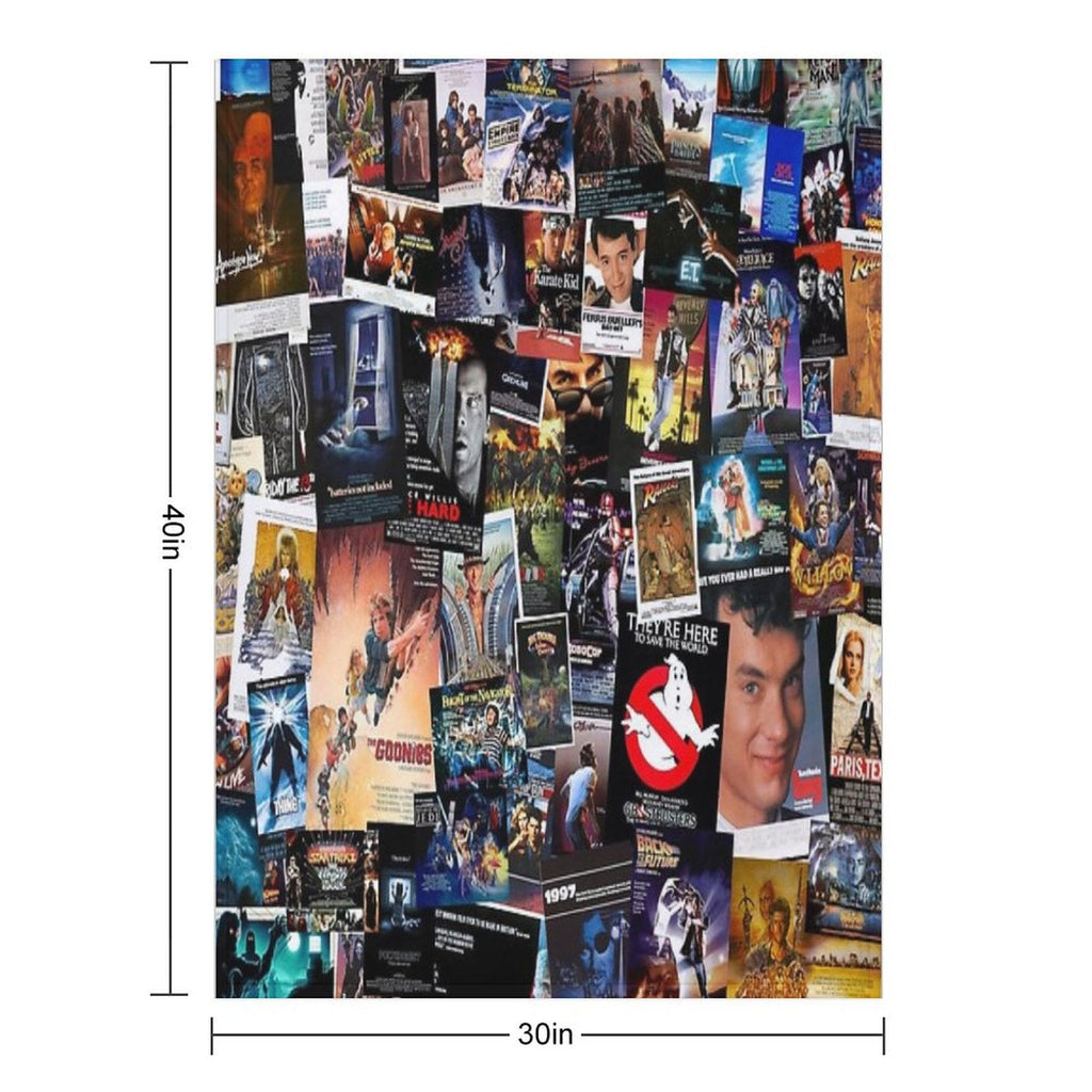 1980s Movie Posters Throw Blanket