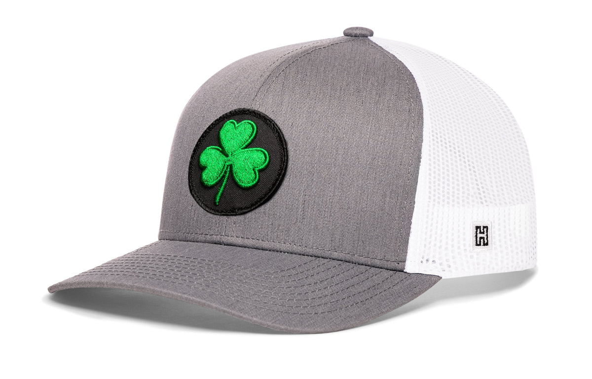Shamrock Trucker Hat  |  Black St Patrick's Day Snapback