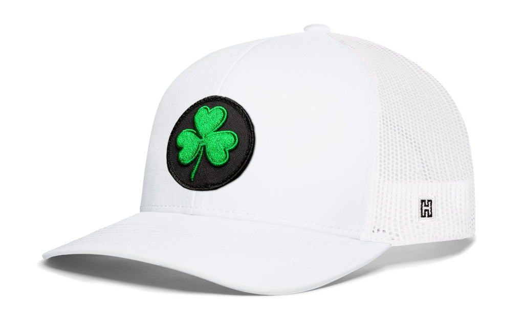 Shamrock Trucker Hat  |  Black St Patrick's Day Snapback