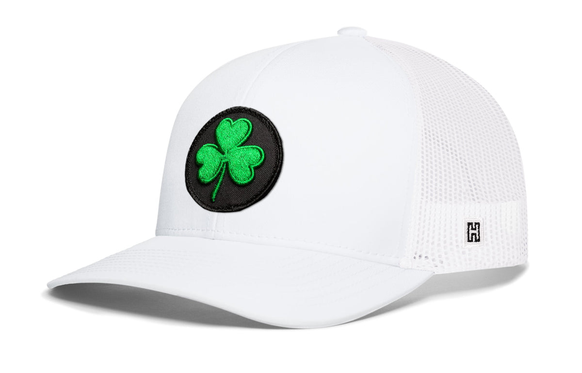 Shamrock Trucker Hat  |  Black St Patrick's Day Snapback